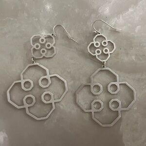 Silver Dangle Drop Earrings